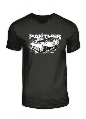Tankfan Panther felnőtt póló - Fekete