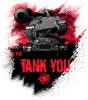 Tankfan Tank You Red női kapucnis pulóver